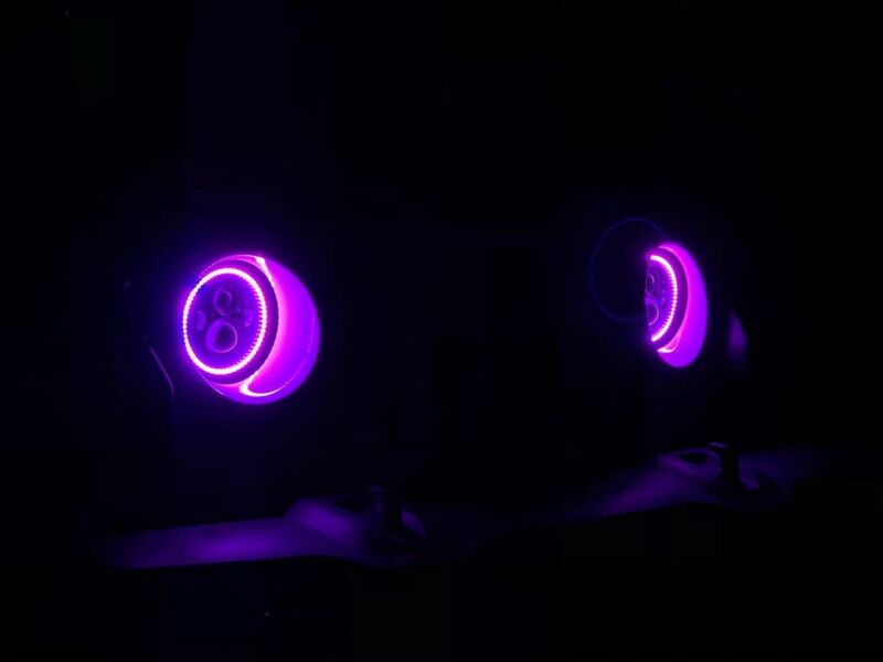 ORACLE Lighting High Powered ColorSHIFT 2.0 LED Headlights (FRONT): Jeep Wrangler (07-18) - Black
