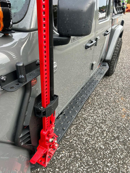 Go Rhino Front Fender Jack Mount (FRONT): Jeep Wrangler / Gladiator (07-26) - Textured Black