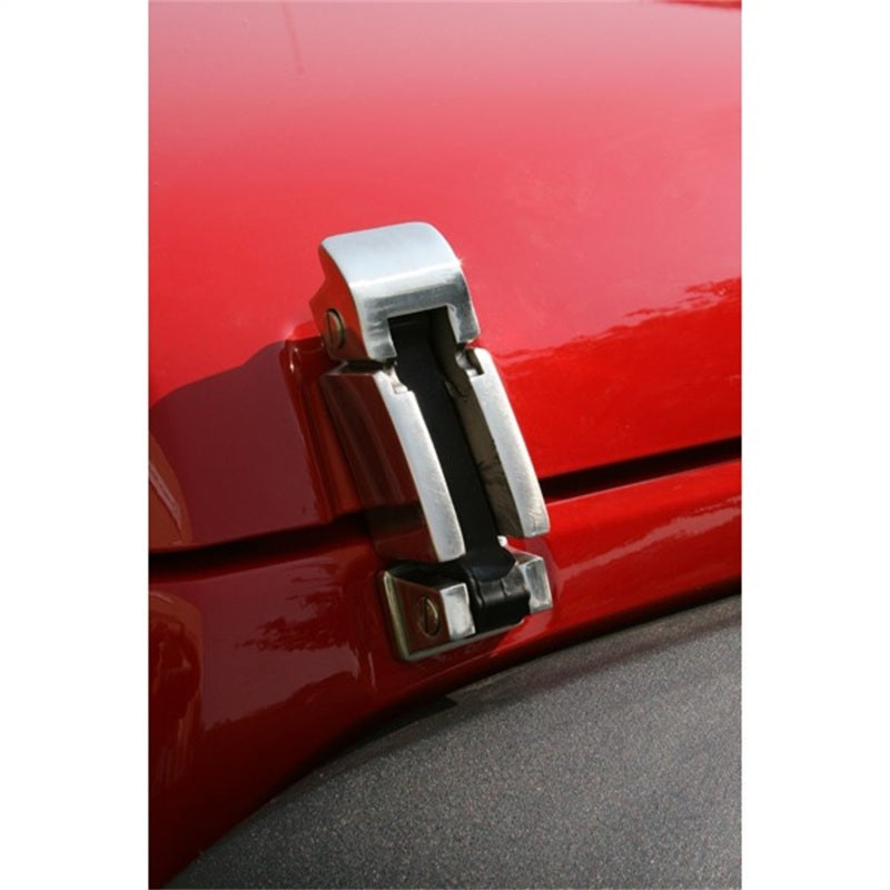 Rugged Ridge Stainless Steel Hood Catch Set | Jeep Wrangler JK / JL (11116.06)