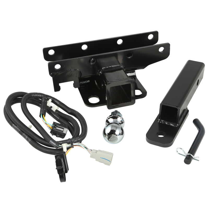 Rugged Ridge 2-Inch Hitch Kit w/ Ball: Fits Most Jeep Wrangler Models (2007-2018)