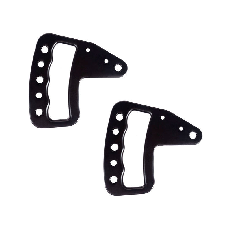 Rugged Ridge Black Aluminum Cross Drilled Grab Handles (FRONT): Jeep Wrangler (07-18)