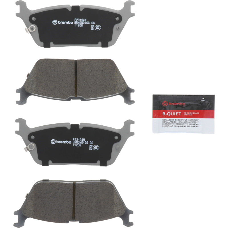 Brembo OE NAO Brake Pad (REAR): Fits Ram / Jeep (19-24) w/ Shims