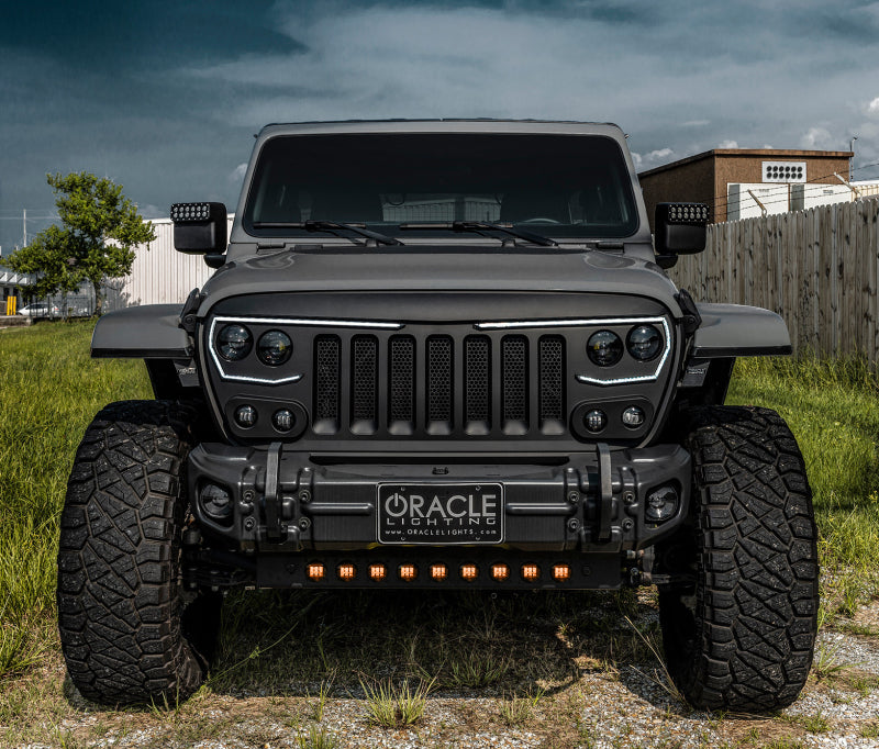 ORACLE Lighting Skid Plate w/ Integrated LED Emitters: Jeep Gladiator (20-24) / Wrangler (18-24)