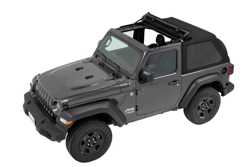 Bestop Trektop Premium Black Twill Soft Top (F&R): Jeep Wrangler JL 2018-2025 2.0L / 3.6L