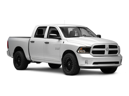 Raxiom LED Halo Projector Headlights Black Housing (F&R): Dodge Ram / Ram 1500 (02-18)