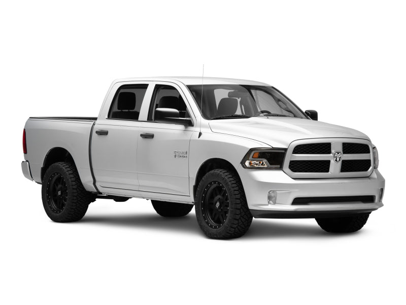 Raxiom LED Halo Projector Headlights Black Housing (F&R): Dodge Ram / Ram 1500 (02-18)