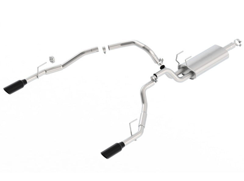Borla S-Type Cat-Back Exhaust (Under Bumper, Black Tips): Dodge Ram 5.7L Hemi (09-18)