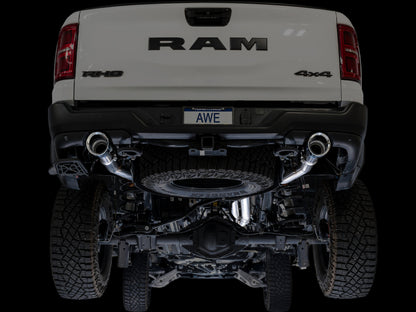 AWE Tuning 2025+ RAM 1500 RHO 3.0 I6 TT Dual Rear Exit Catback Exhaust | Ram 1500 (25+)(3015-32630)
