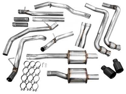AWE Tuning 0FG Catback Exhaust Diamond Black Tips (REAR): Ram 1500 2025 3.0L Hurricane