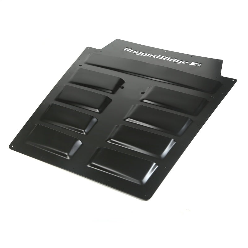 Rugged Ridge Black Steel Hood Vent Insert: Fits Most Jeep Wrangler JK Models (2007-2018)