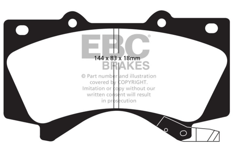 EBC Ultimax2 Front Brake Pads | 08+ Lexus LX570 5.7