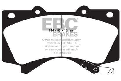 EBC Ultimax2 Front Brake Pads | 08+ Lexus LX570 5.7