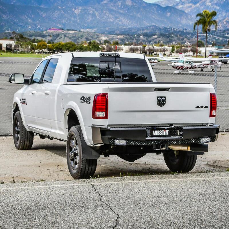 Westin Black HDX Bandit Rear Bumper: Fits Dodge Ram / Ram 1500 / 2500 / 3500 (09-24)