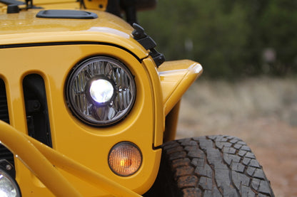 KC HiLiTES Gravity LED Pro 7" Headlights (FRONT): Jeep Wrangler JK 2007-2018