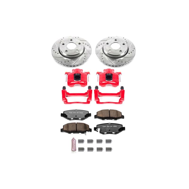 PowerStop Front Z36 Truck & Tow Brake Kit w/ Calipers | Jeep Wrangler 2007–2017 (KC3097-36)