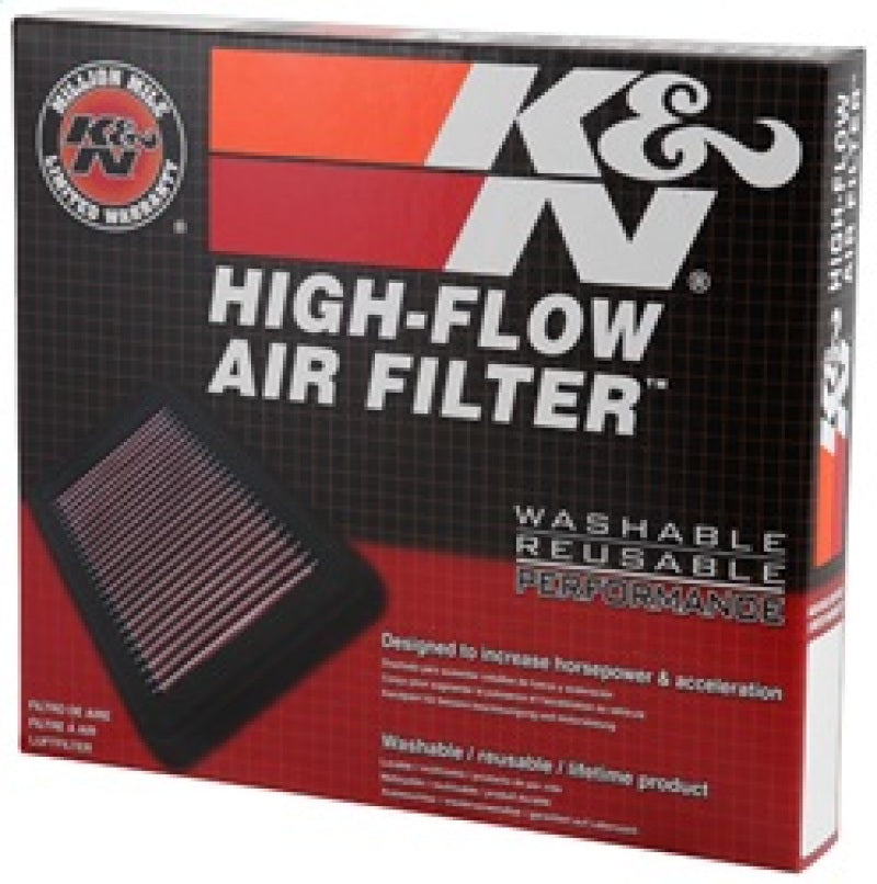 K&N High-Flow Drop-In Air Filter | Ford F-150 (09-13) / F-250/F-350/450/550 Super Duty (08-13) / F-150 Raptor (10-13, 17-20, 21-23, 24-26) (33-2385)