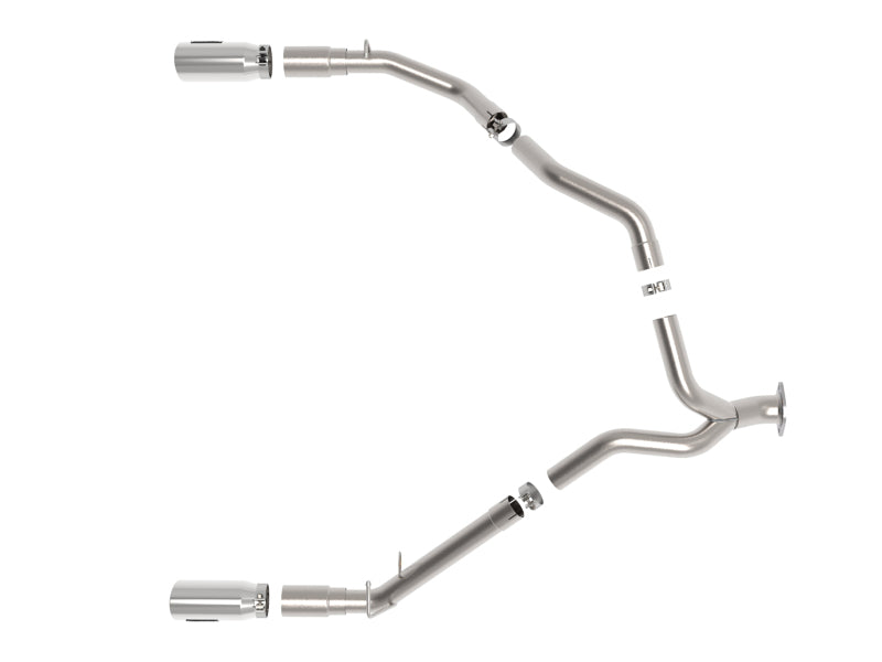 aFe Large Bore-HD 3in 409 SS DPF-Back Exhaust w/ Polished Tip: Ram 1500 3.0L (19-24)
