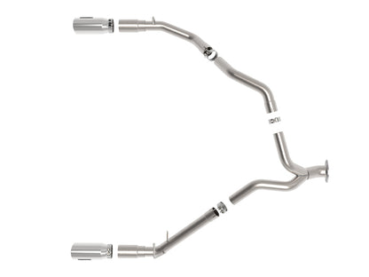 aFe Large Bore-HD 3in 409 SS DPF-Back Exhaust w/ Polished Tip: Ram 1500 3.0L (19-24)