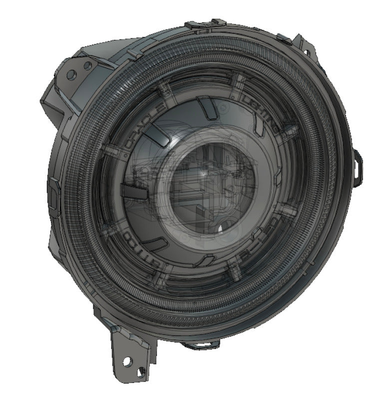 Oracle Lighting Bi-LED Projector Headlights Matte Black: Jeep Wrangler (18-24) / Gladiator (20-24)