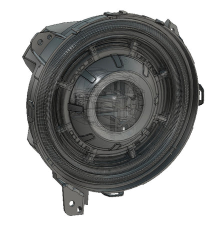 Oracle Lighting Bi-LED Projector Headlights Matte Black: Jeep Wrangler (18-24) / Gladiator (20-24)