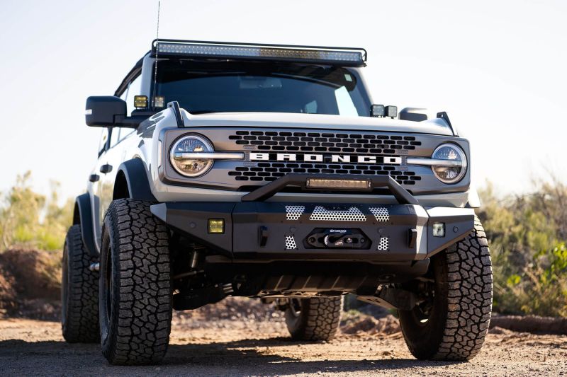 DV8 Offroad Front Bumper Winch Capable | Ford Bronco (21-26) (FBBR-01)