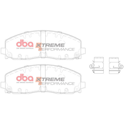 DBA XP Performance Brake Pads (FRONT): Jeep Wrangler JL (18-22)