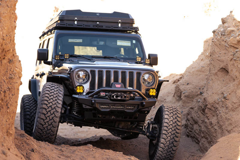 DV8 Offroad Spec Series Front Bumper: Fits Most Jeep Wrangler / Gladiator Models (2018-2026)