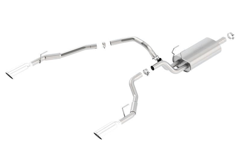 Borla Touring Cat-Back Exhaust (Polished Tips, Thru Bumper): Dodge Ram 5.7L Hemi (02-18)