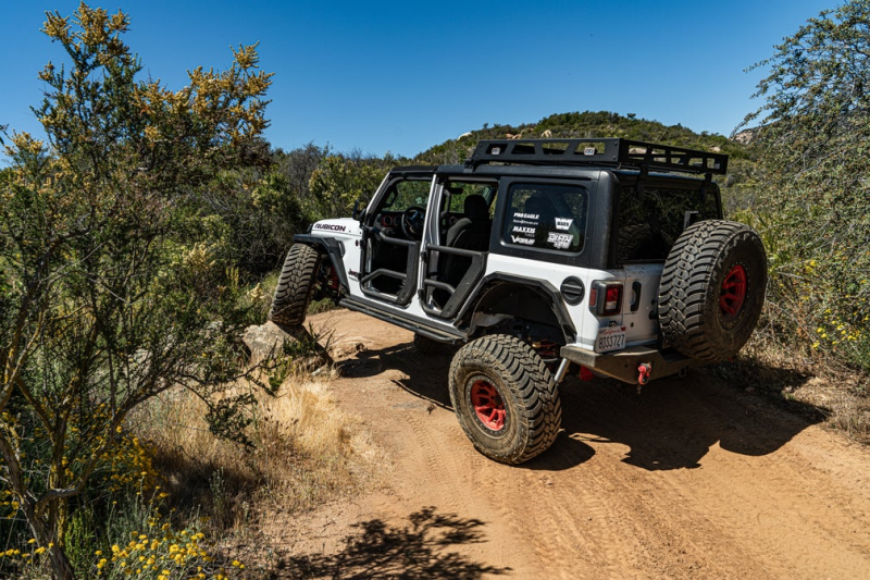 Body Armor 4x4 Tube Doors Rear Pair: Jeep Wrangler (18-21) / Gladiator (20-21)