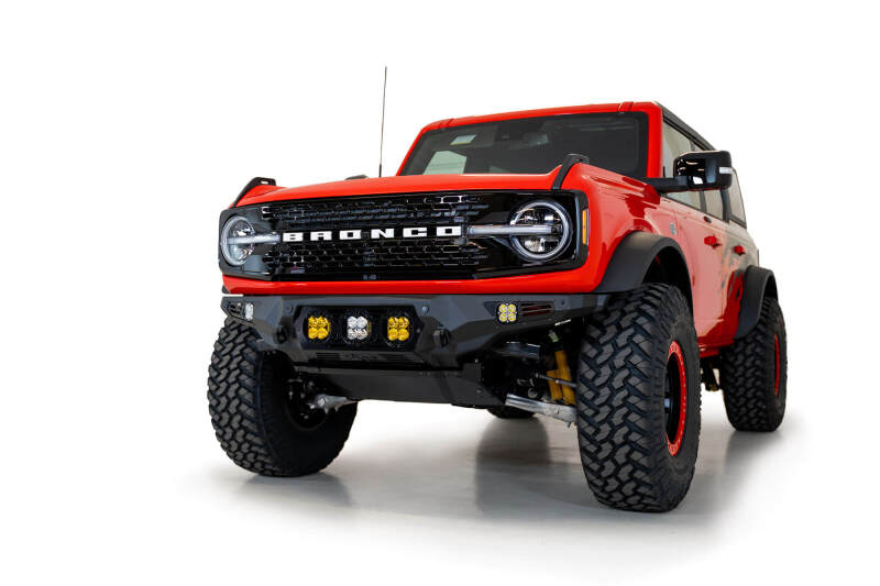 Addictive Desert Designs Bomber Front Bumper w/ Baja Designs Mounts | Ford Bronco (21-26) (F230194120103)