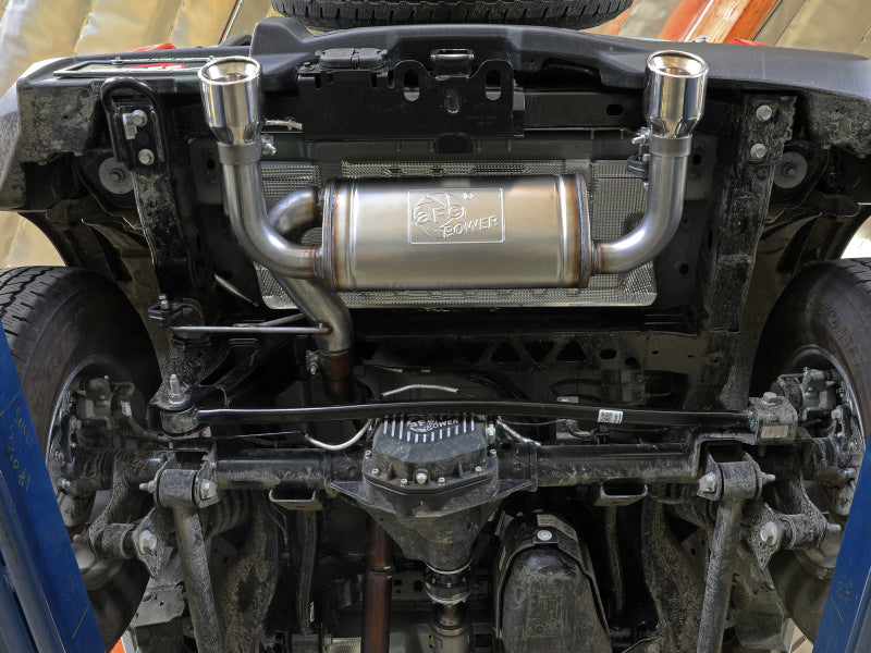 aFe Vulcan 3in to 2.5in SS Axle-Back Exhaust w/ Polished Tips | Ford Bronco (21-24) (49-33137-P)