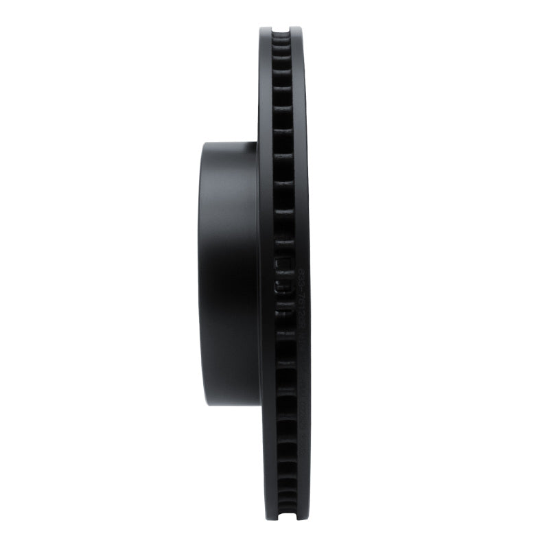 R1 Concepts Front Right Drilled & Slotted Black Brake Rotor | Lexus GX470 (06-09) (ECB-76126R)