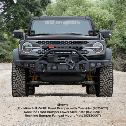 Go Rhino Rockline Bumper Fairlead Mount Plate | Ford Bronco (21-26) (332000T)