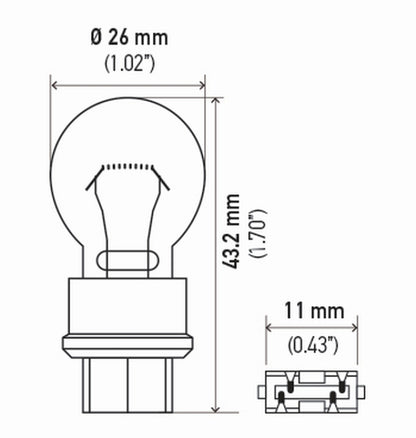 Hella 3157 12V 27/7W Bulb | Ford Ranger (19-26) (3157TB)