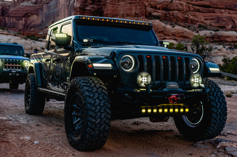 ORACLE Lighting Integrated Windshield LED Light Bar System: Jeep Wrangler / Gladiator (18-24)