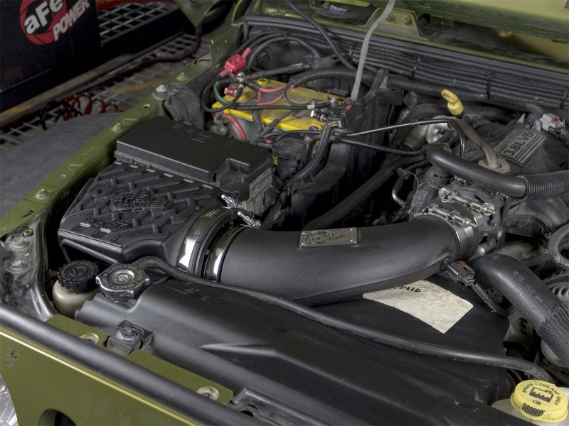 aFe Momentum GT Cold Air Intake System Pro 5R Filter (FRONT): Jeep Wrangler JK 2007-2011 3.8L w/ Mechanical Fan