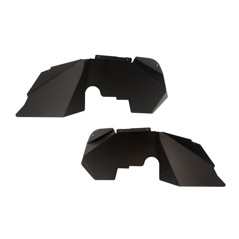 Rugged Ridge Aluminum Fender Liners (FRONT): Fits Most Jeep Wrangler Models (2007-2018) - Black
