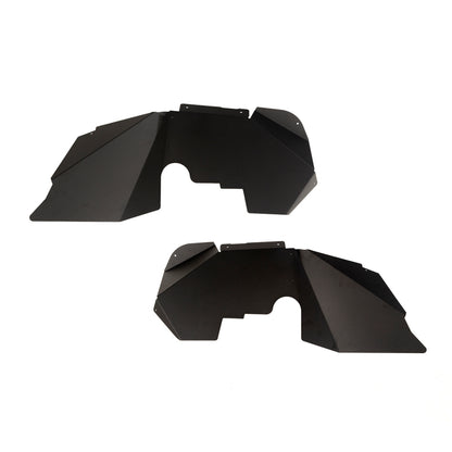Rugged Ridge Aluminum Fender Liners (FRONT): Fits Most Jeep Wrangler Models (2007-2018) - Black
