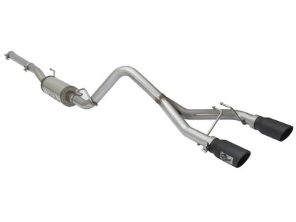 aFe Rebel Series 2.5" Cat-Back Exhaust System Black Tips (REAR): Jeep Wrangler JK 2007-2018 3.8/3.6L