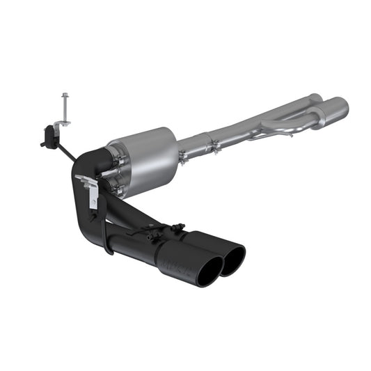 MBRP 4.5L/5.3L Pre-Axle D&S Cat-Back Exhaust w/ 4in OD Tip | Chevy 1500 (S5092BLK)
