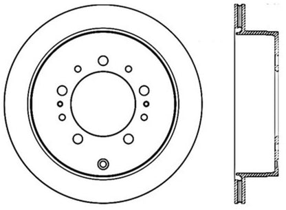 Stoptech Rear Premium Cryo Rotor | Toyota Land Cruiser / Lexus LX (14-21)