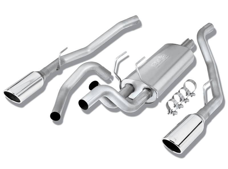 Borla S-Type Cat-Back Exhaust (Polished Tips, Thru Bumper): Dodge Ram 5.7L Hemi (09-18)