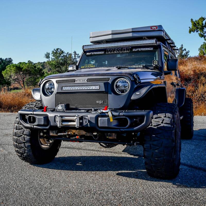 Westin Black WJ2 Winch Tray: Jeep Gladiator (20-24) / Wrangler (18-24)