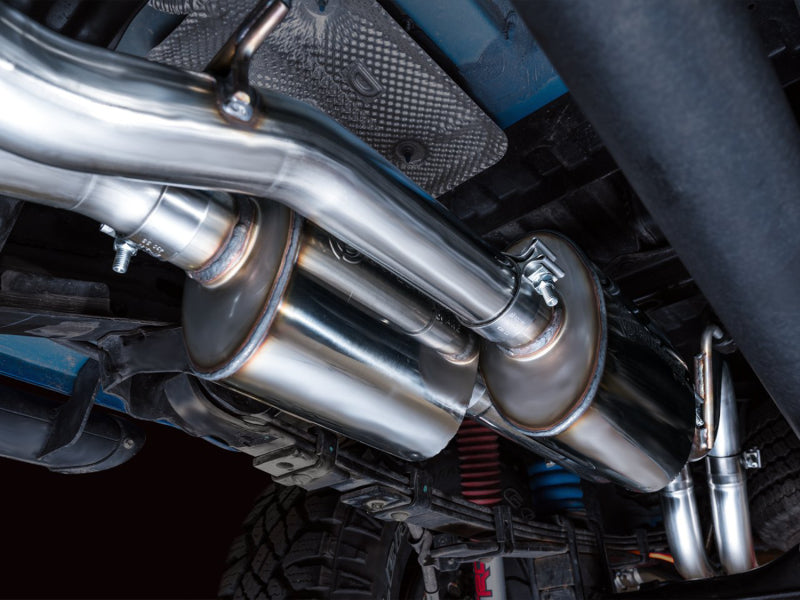 AWE 16-22 Toyota Tacoma Dual Catback Exhaust w/ BashGuard | Toyota Tacoma (16-19, 20-23) (3015-33826)