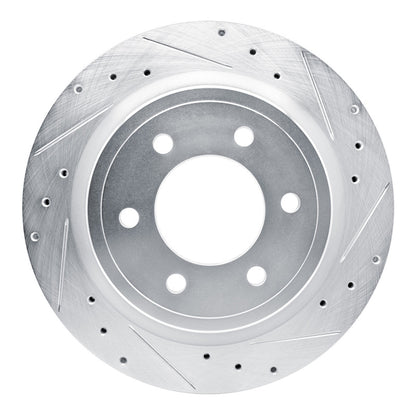 R1 Rear Right Drilled & Slotted Silver Brake Rotor | Ford F-150 (21-25) / Bronco (21-26) (631-54289R)