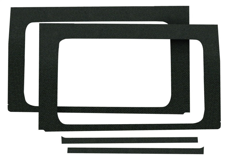 DEI Boom Mat Side Window Trim Black (INTERIOR): Jeep Wrangler Unlimited JL 2018-2026