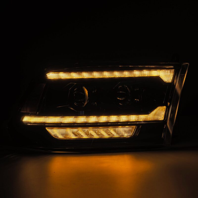 AlphaRex LUXX LED Projector Headlights (Alpha-Black): Dodge Ram 2009 - 2018 (1500, 2500 & 3500)
