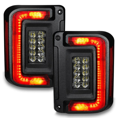 Oracle Lighting Flush Mount Tinted LED Tail Lights: Jeep Wrangler JK (2007-2018)