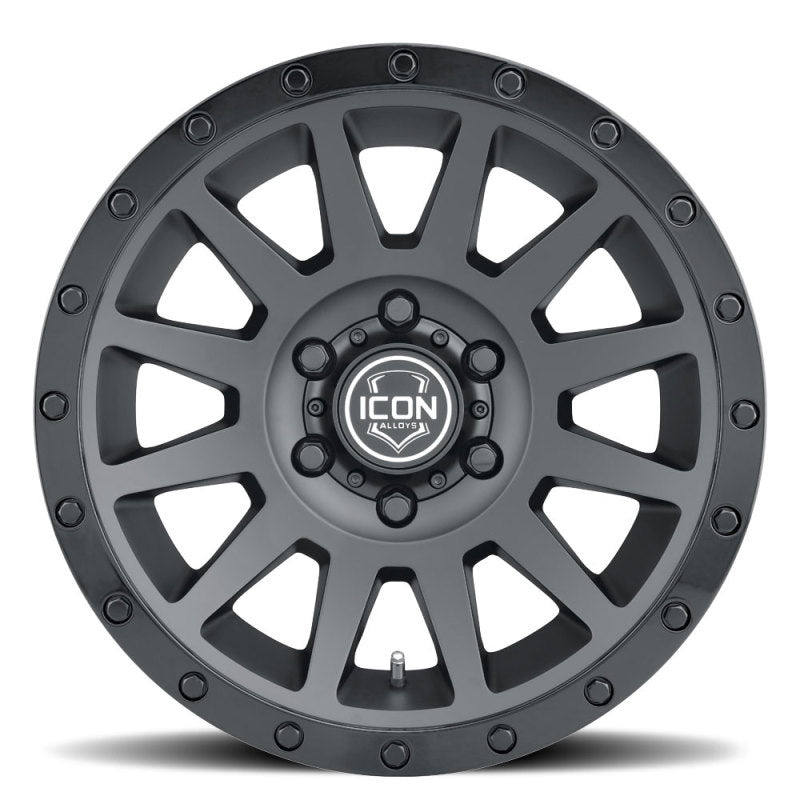 ICON 17x8.5 6x5.5 25mm Offset 5.75in BS Double Black Wheel | Ford Ranger / Ford Bronco (19-26) (2017859057DB)