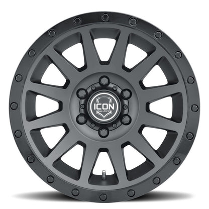 ICON 17x8.5 6x5.5 25mm Offset 5.75in BS Double Black Wheel | Ford Ranger / Ford Bronco (19-26) (2017859057DB)